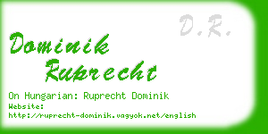 dominik ruprecht business card